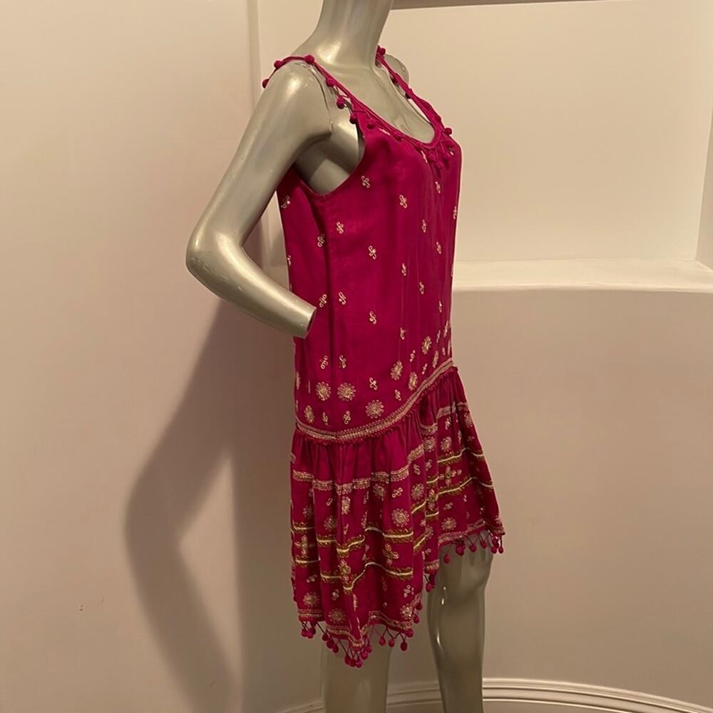 Calypso St. Barth Zulema Linen Dress Pink Size XS - Picture 5 of 12